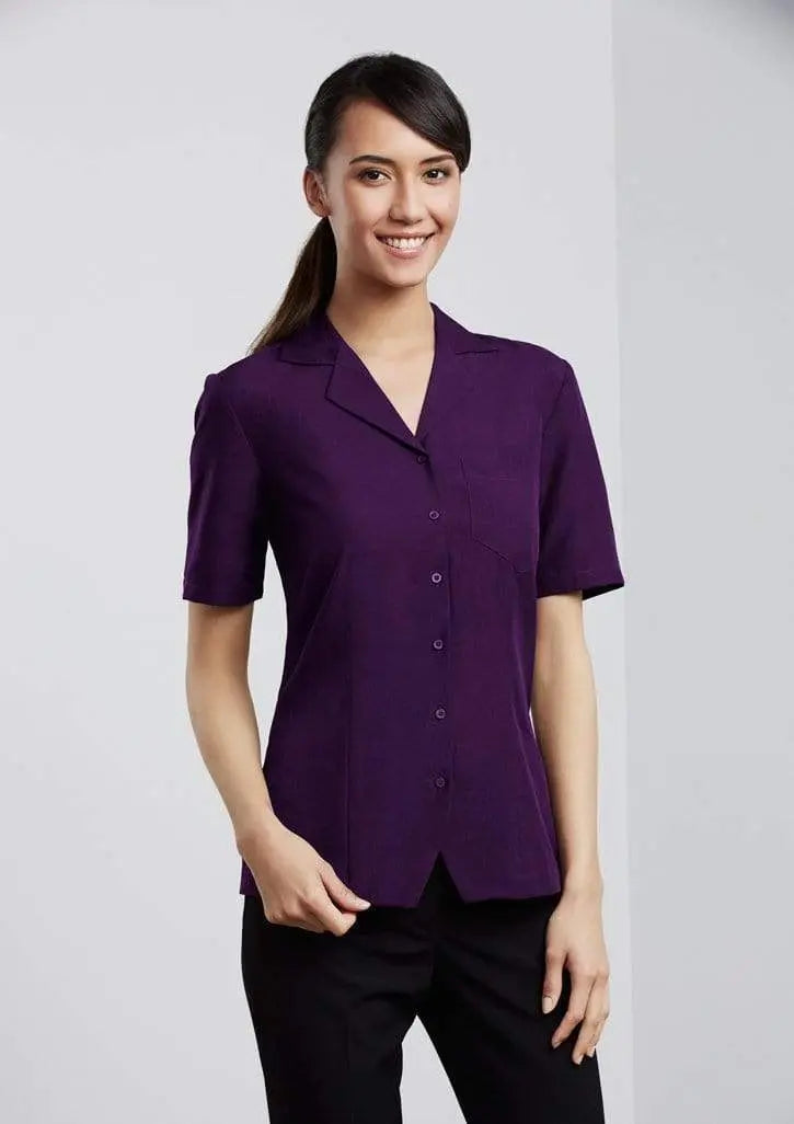 Biz Collection Women’s Plain Oasis Overblouse S265ls Metro Workwear.